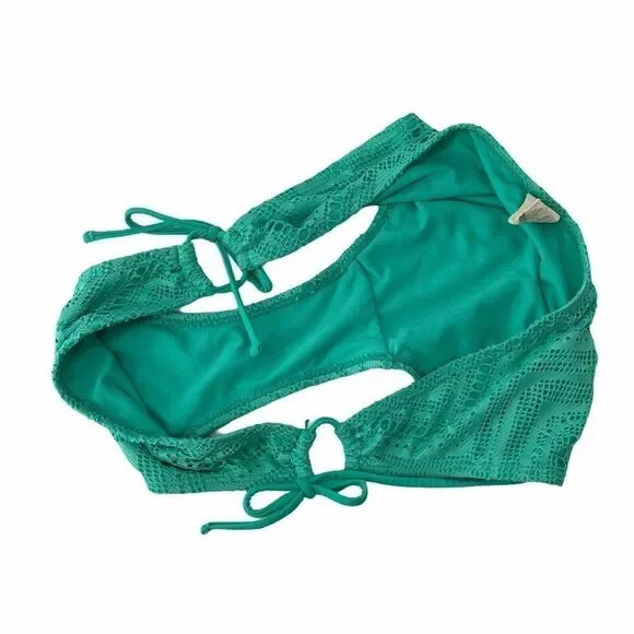 OP Seafoam Green Bikini Bottom Side Tie Large - Picture 3 of 6
